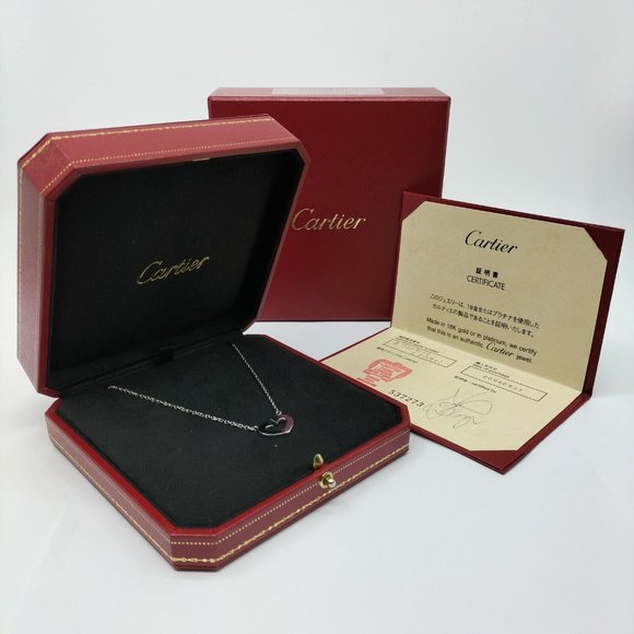 Cartier Necklace C heart White 18K Gold - Picture 10 of 16